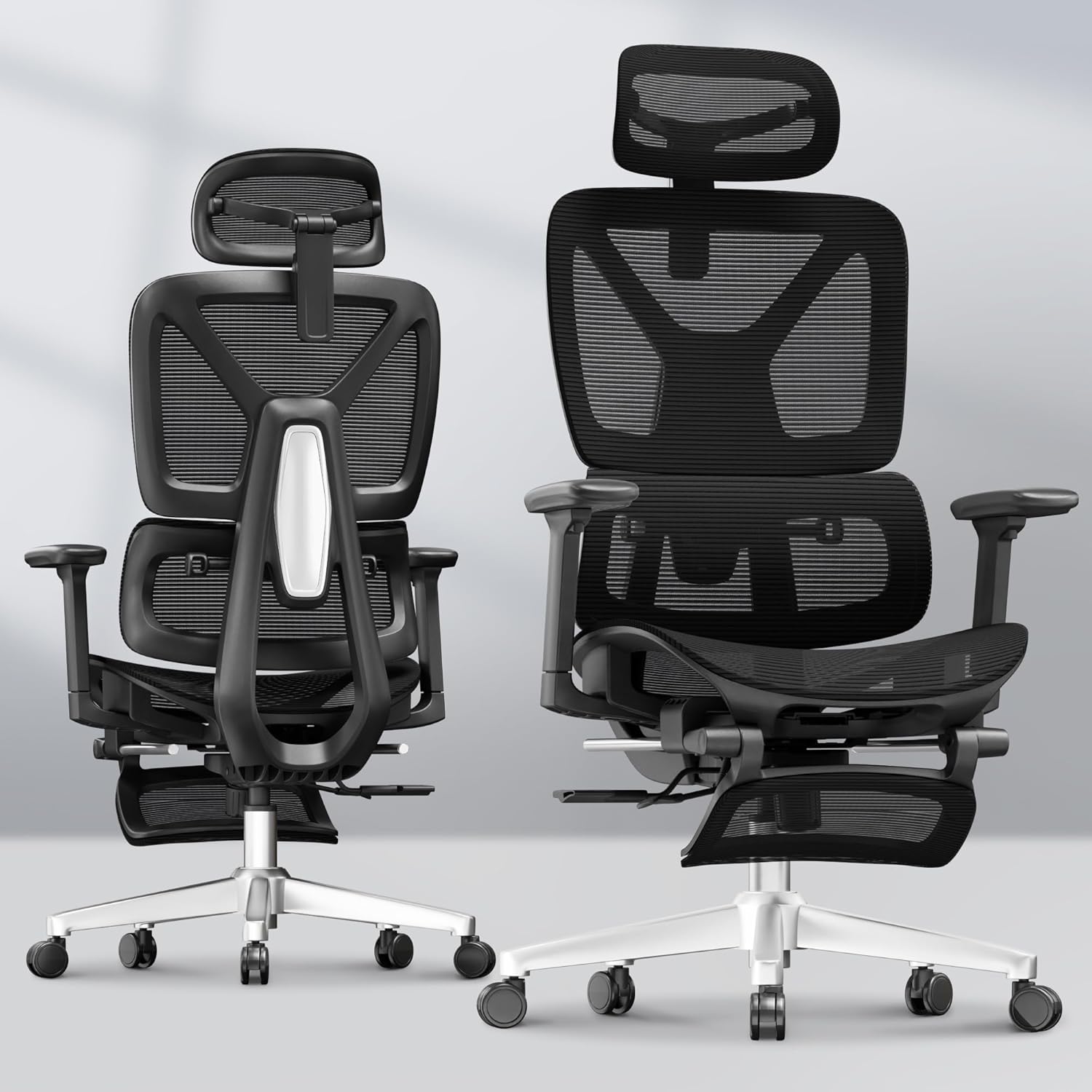 FLEXISPOT ErgoX Premium ergonomic chair with headrest and footrest