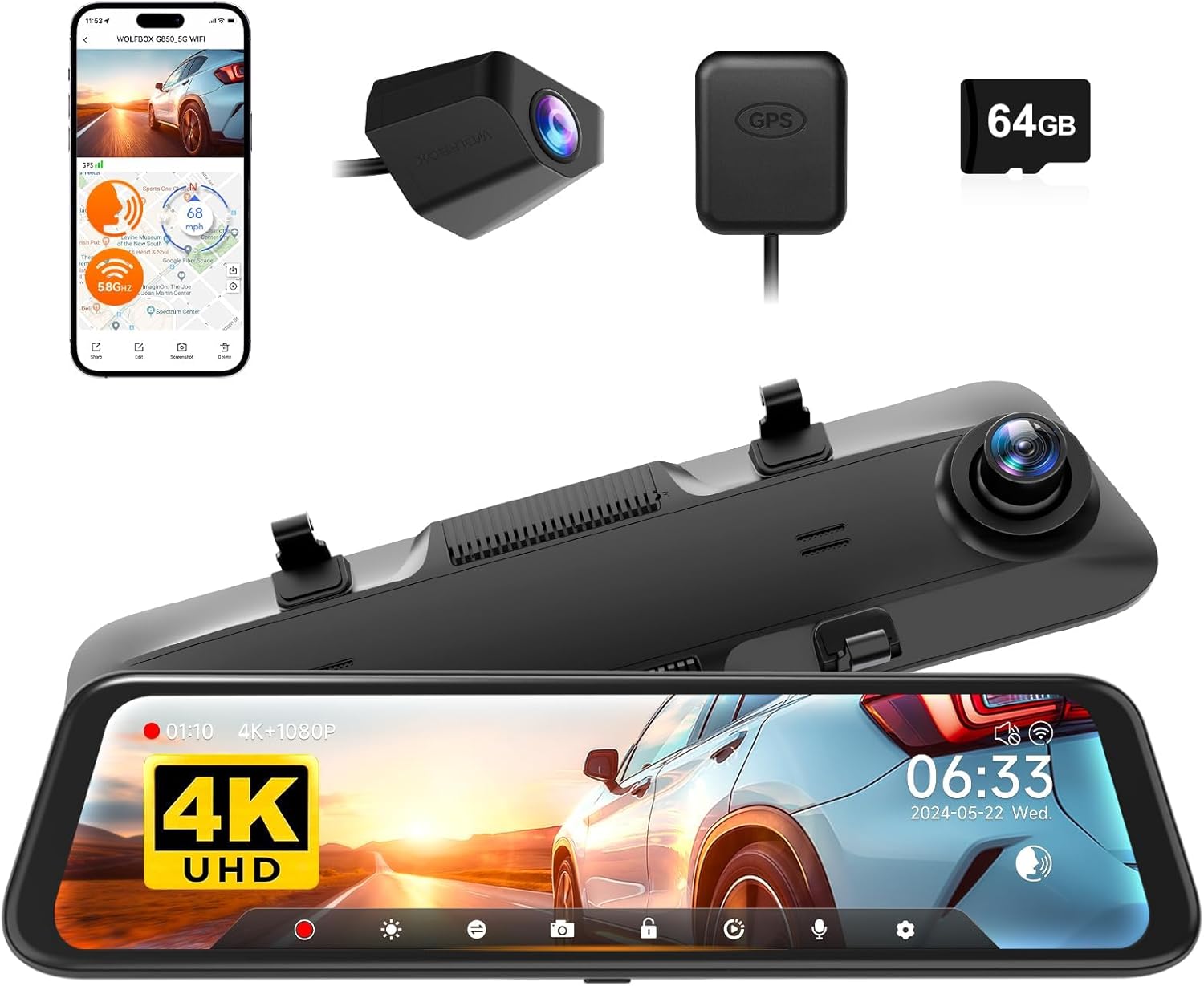 4K dash cam image 1