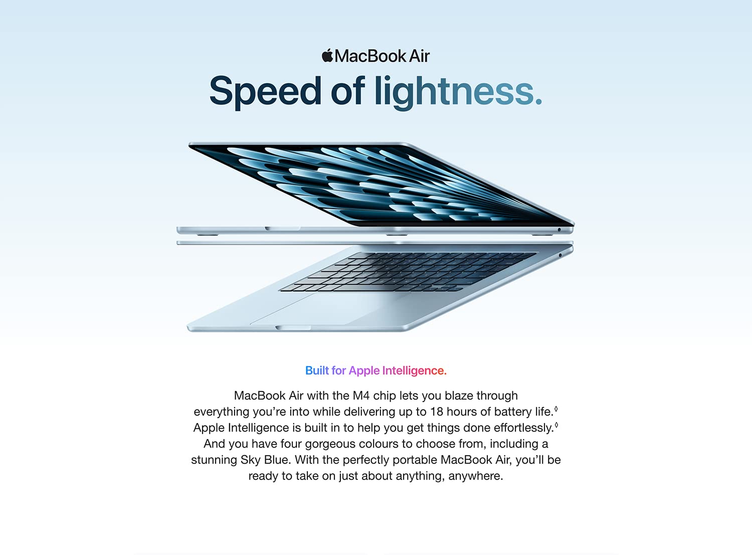 MacBook Air M3 lifestyle image