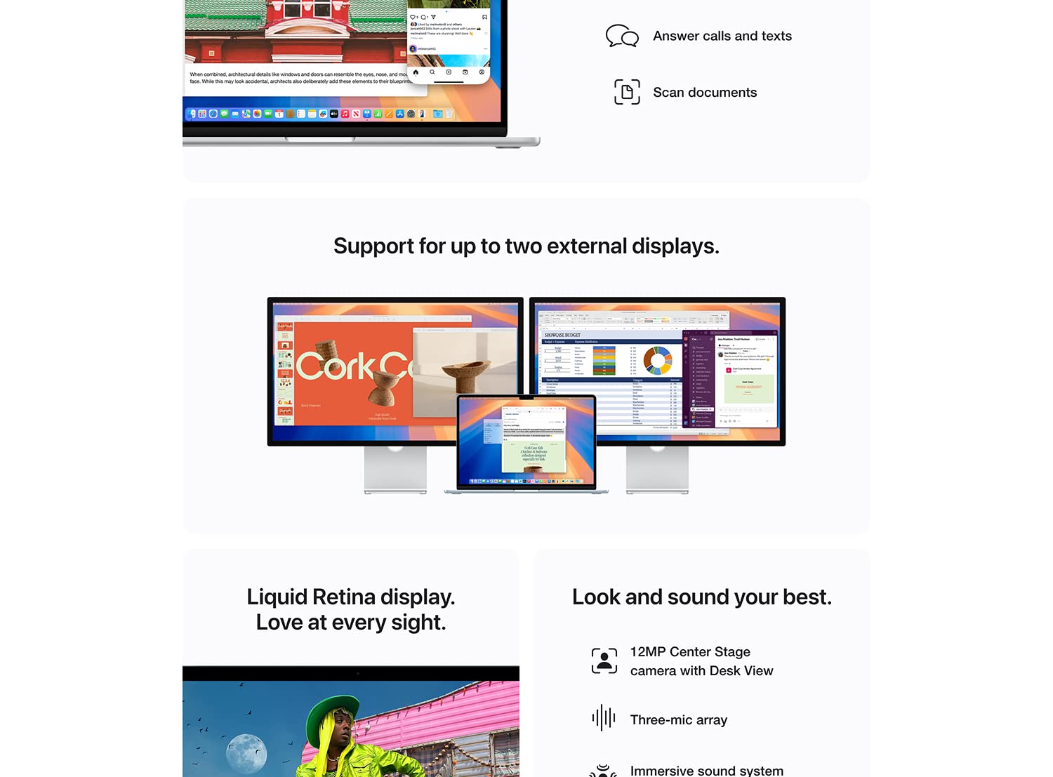 MacBook Air M3 workspace detail