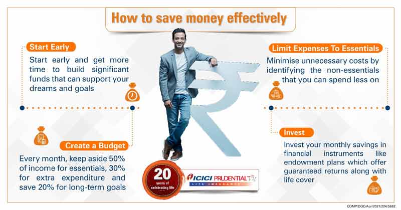 How to save money illustration